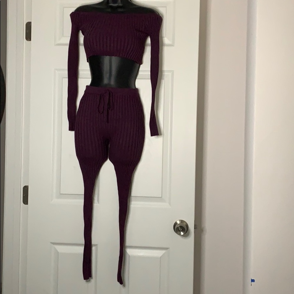 Two piece plum set